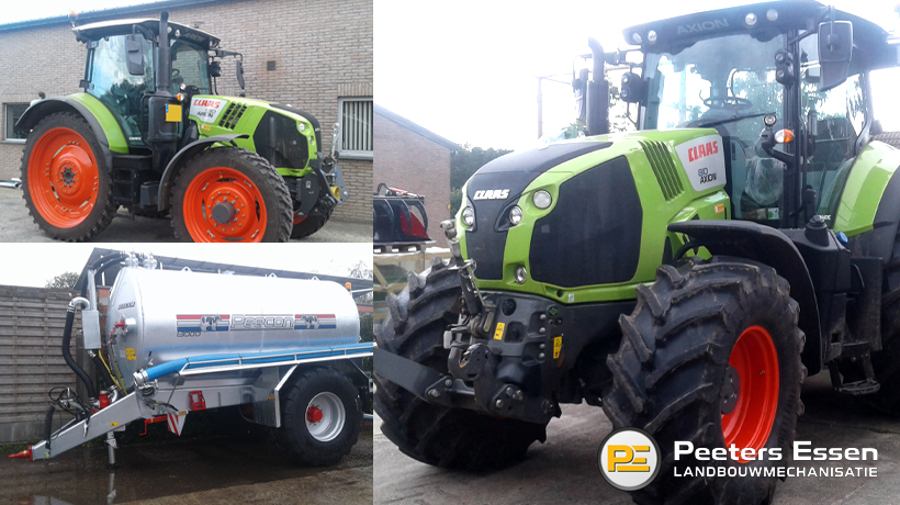 Claas Axion 810 Cis+ – Claas Arion 530 Cis+ – Peecon 13m3 waterwagen